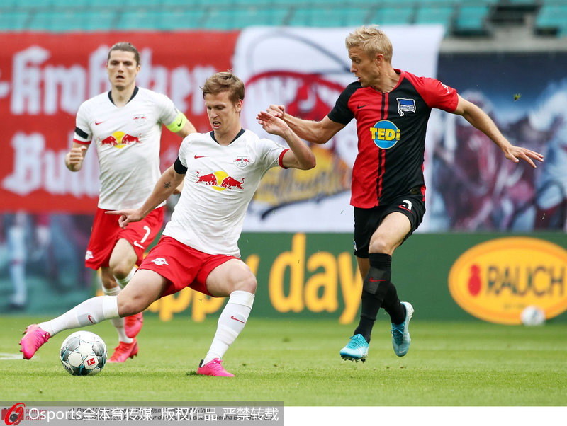  柏林赫塔新援首秀破门，战平莱比锡收获信心与经验  